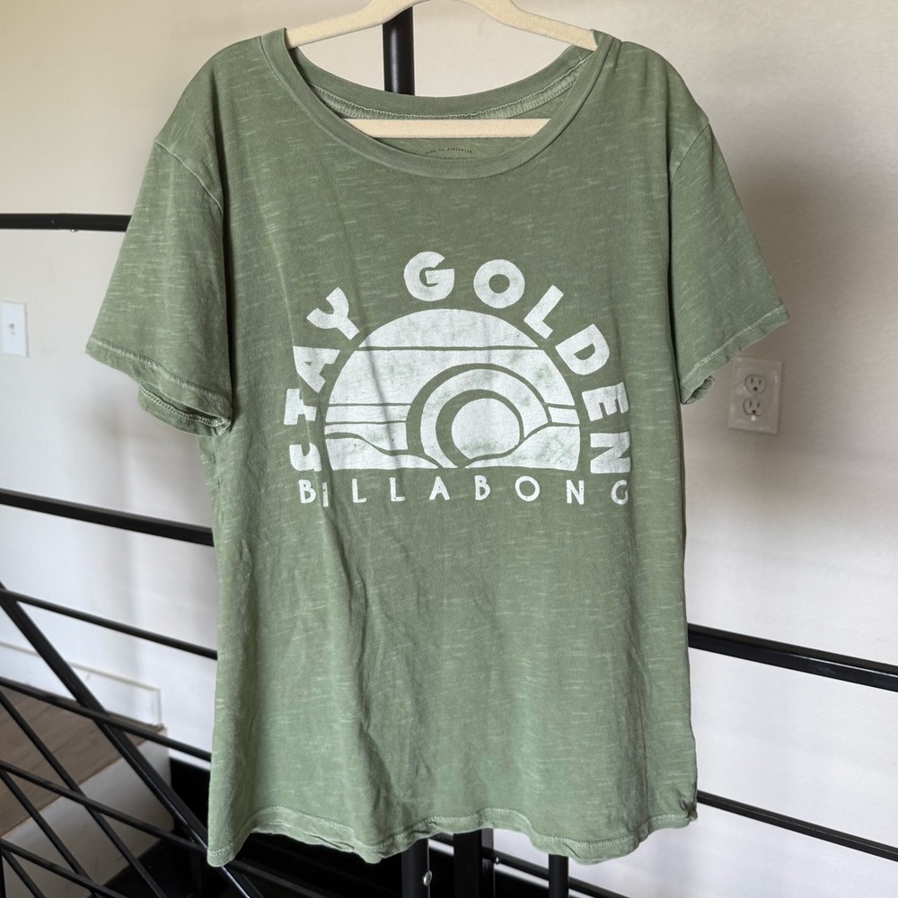 Billabong Stay Golden Olive Graphic Tee